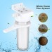 Sediment Water Filter  10" Clear Standard Whole House Water Filter System with Sediment Filter G1/2 Connection  Remove Large and Fine Particles - B07GCNM3BZ